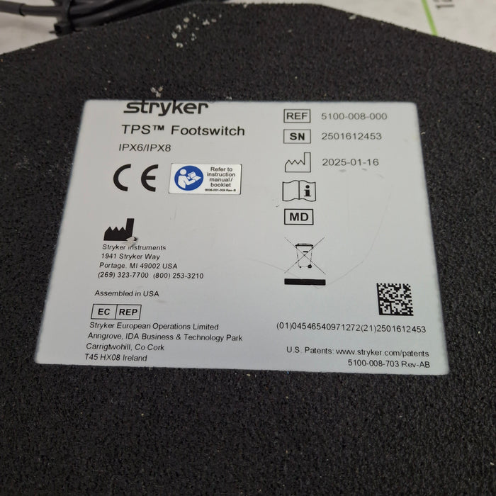 Stryker TPS 5100-8 Footswitch