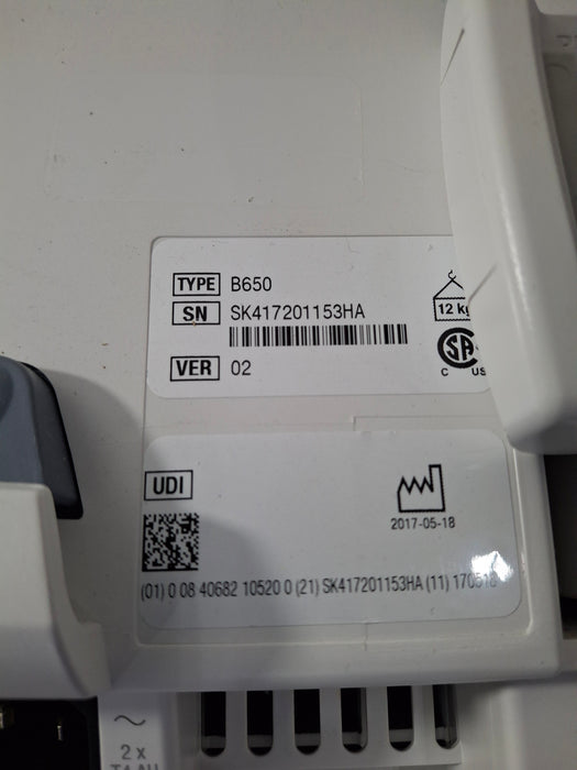 GE Healthcare Carescape B650 Anesthesia Care Patient Monitor