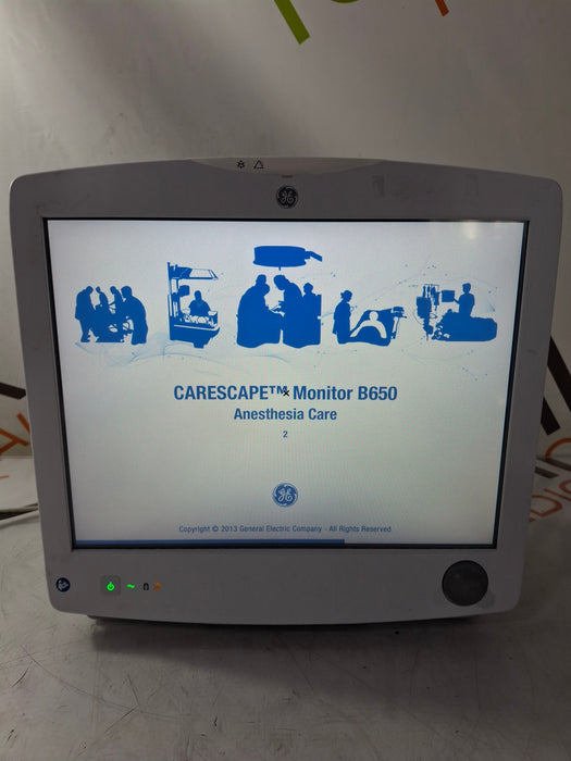 GE Healthcare Carescape B650 Anesthesia Care Patient Monitor