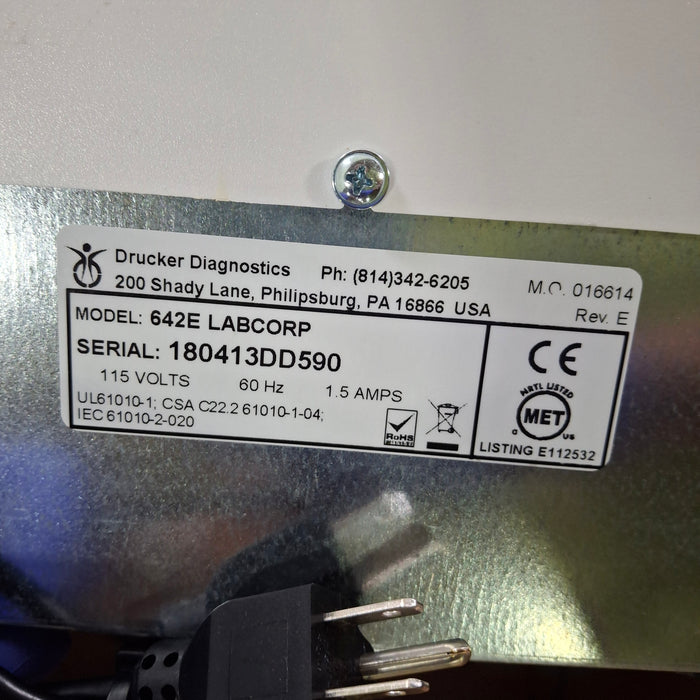 Drucker Diagnostics 642E Centrifuge