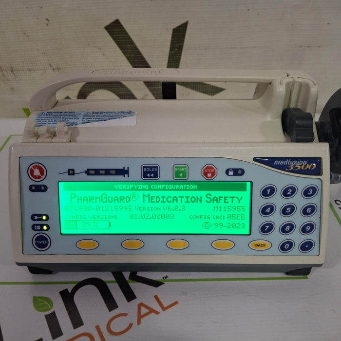 Smiths Medical Medfusion 3500 Version 6 Syringe Infusion Pump
