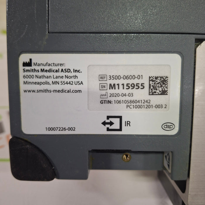 Smiths Medical Medfusion 3500 Version 6 Syringe Infusion Pump