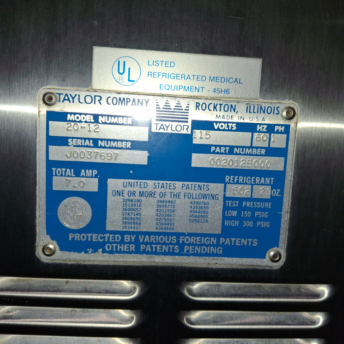 Taylor Company 20-12 Slush Machine
