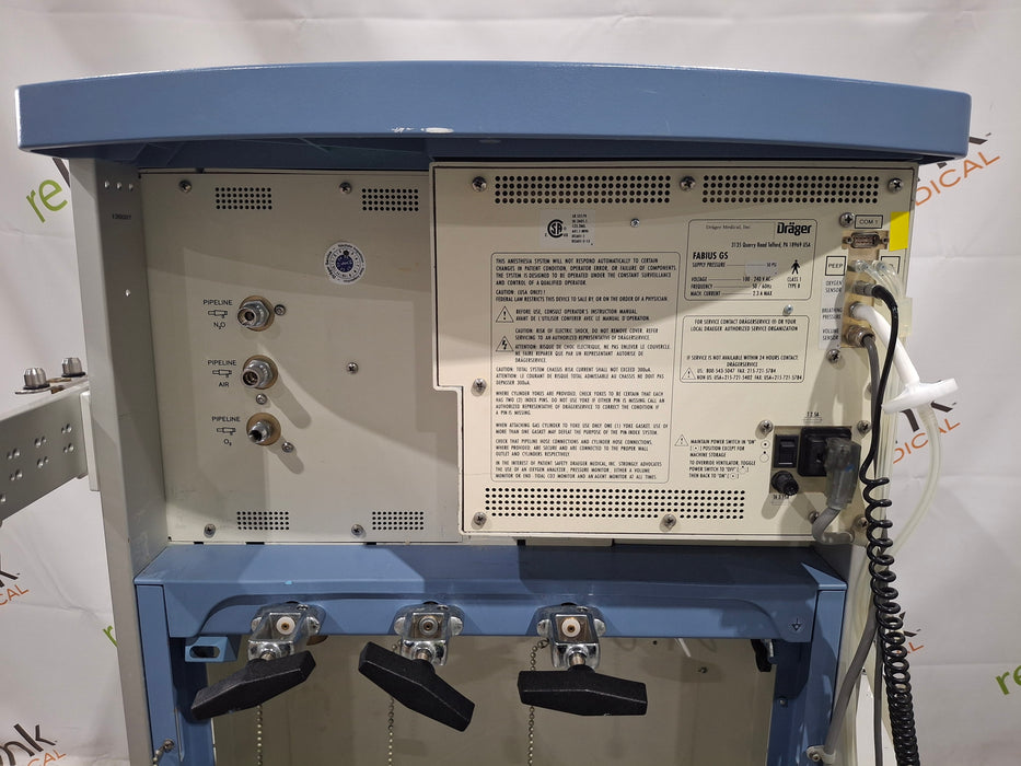 Draeger Medical Fabius GS Anesthesia Machine