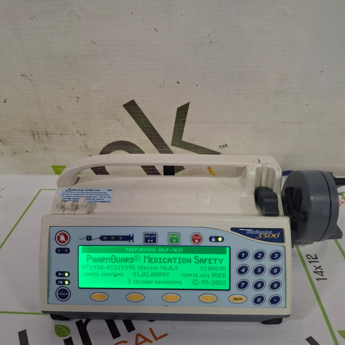 Smiths Medical Medfusion 3500 Version 6 Syringe Infusion Pump