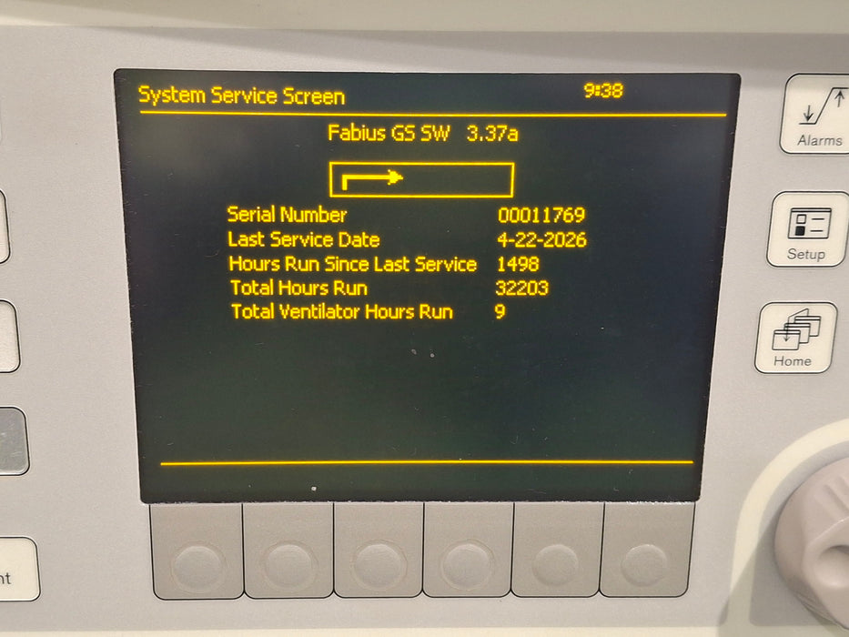 Draeger Medical Fabius GS Anesthesia Machine