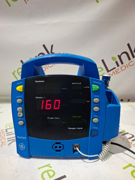 GE Healthcare Dinamap ProCare 200 Patient Monitor