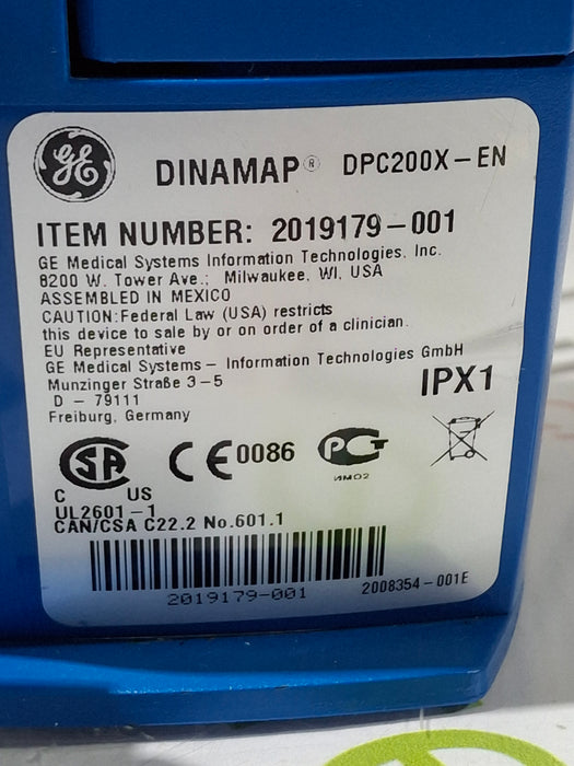 GE Healthcare Dinamap ProCare 200 Patient Monitor
