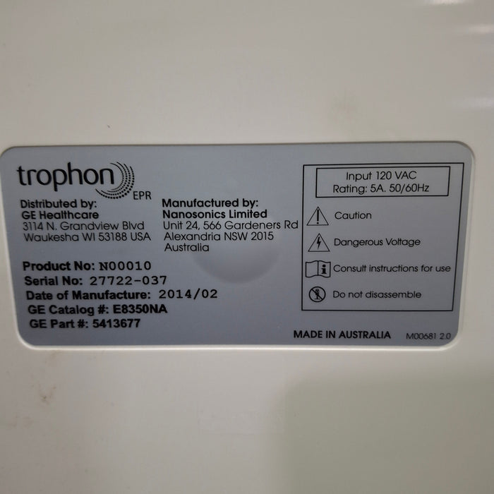 NanoSonics Trophon EPR High Level Disinfection