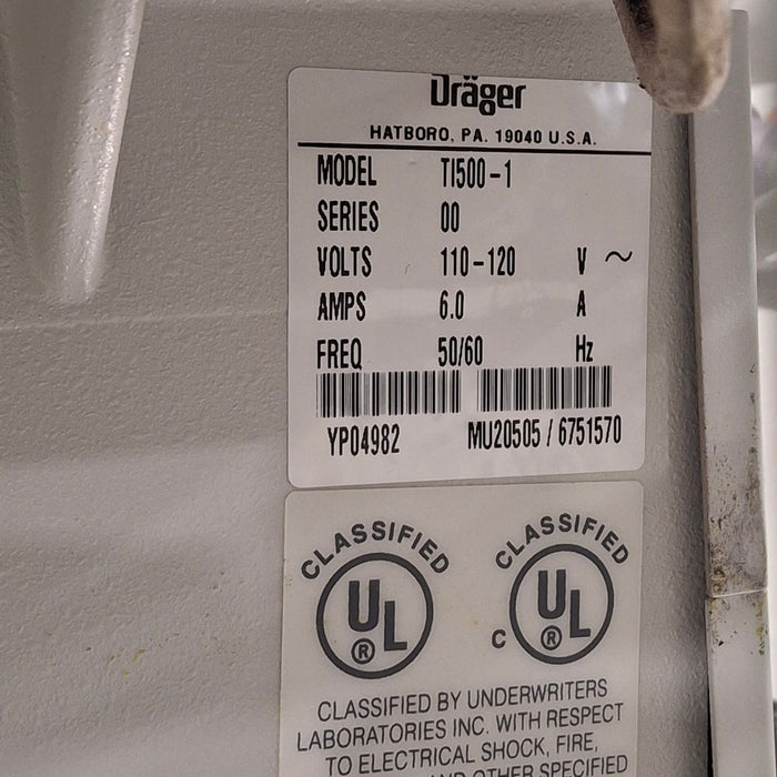Draeger Medical Isolette TI500 Transport Incubator