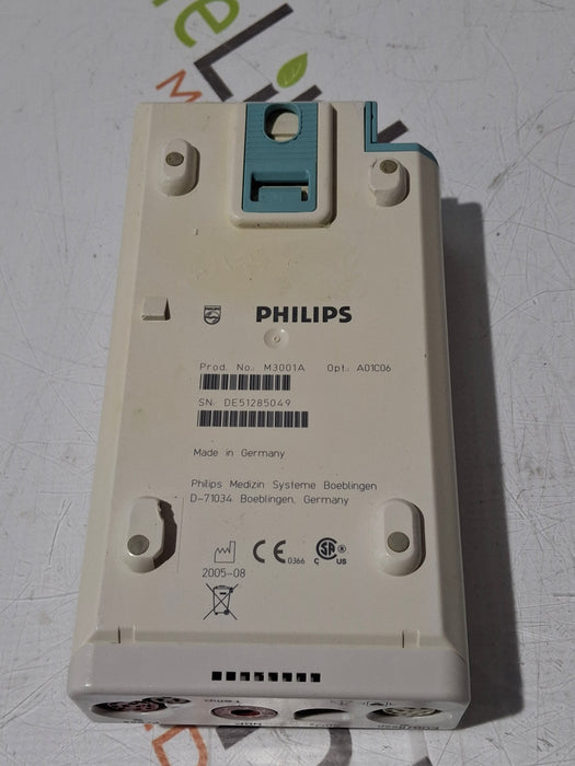 Philips M3001A-A01C06 Fast SpO2, NIBP, ECG, Temp, IBP MMS Module