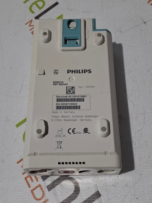 Philips M3001A-A01C06 Fast SpO2, NIBP, ECG, Temp, IBP MMS Module