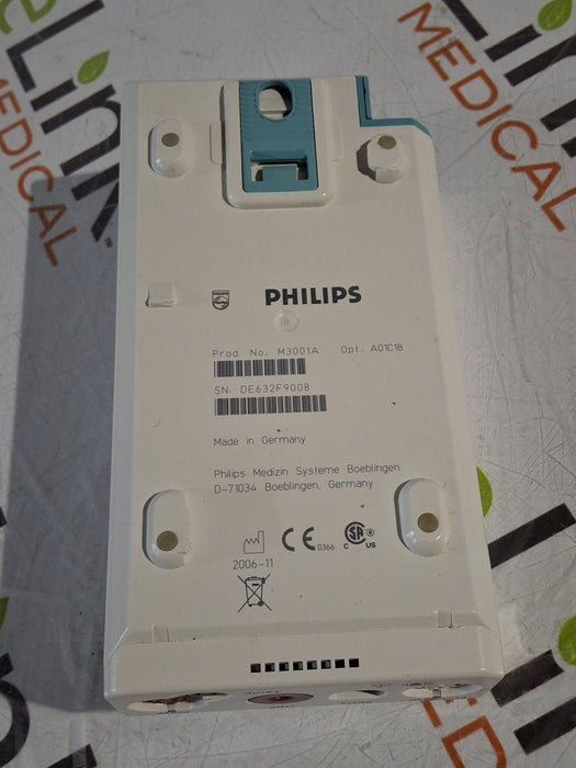 Philips M3001A-A01C18 Fast SpO2, NIBP, 12 lead ECG, Temp, IBP MMS Module