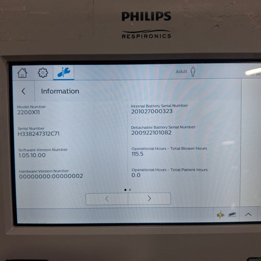 Philips Philips Trilogy EV300 Ventilator Respiratory reLink Online