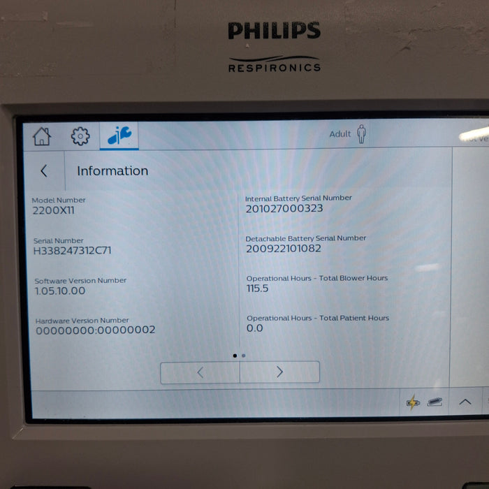 Philips Trilogy EV300 Ventilator