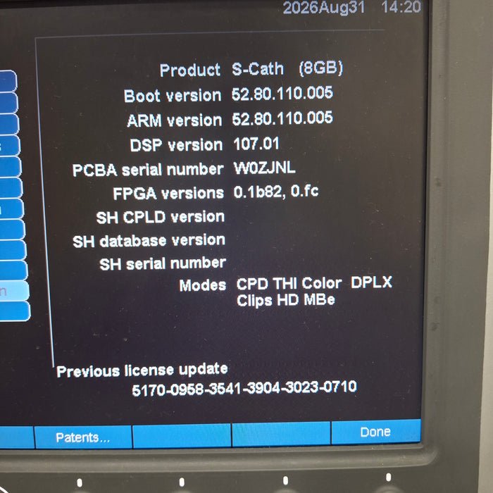 Sonosite S-Cath Ultrasound