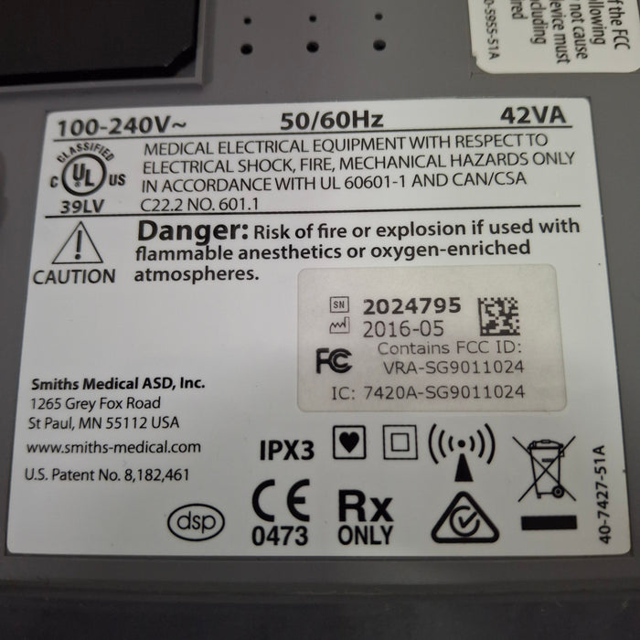 Smiths Medical Medfusion 4000 Syringe Infusion Pump