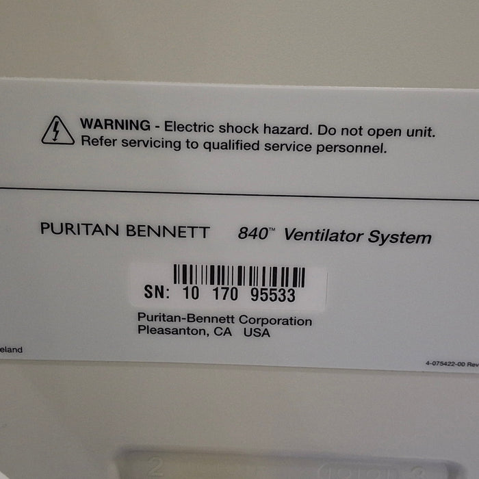 Puritan Bennett 840 Ventilator without Compressor