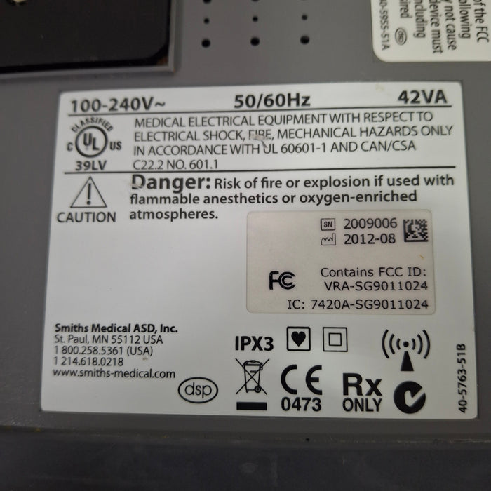 Smiths Medical Medfusion 4000 Syringe Infusion Pump