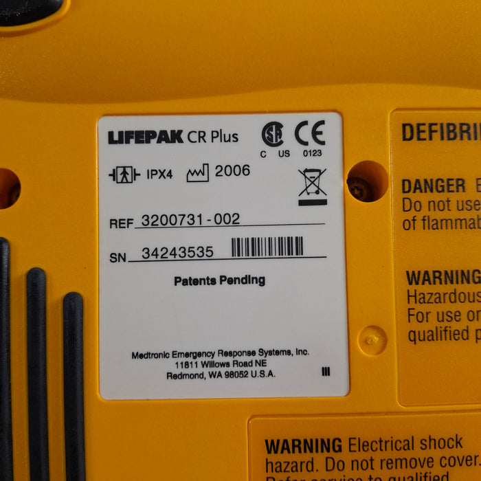 Medtronic LifePak CR Plus Defibrillator