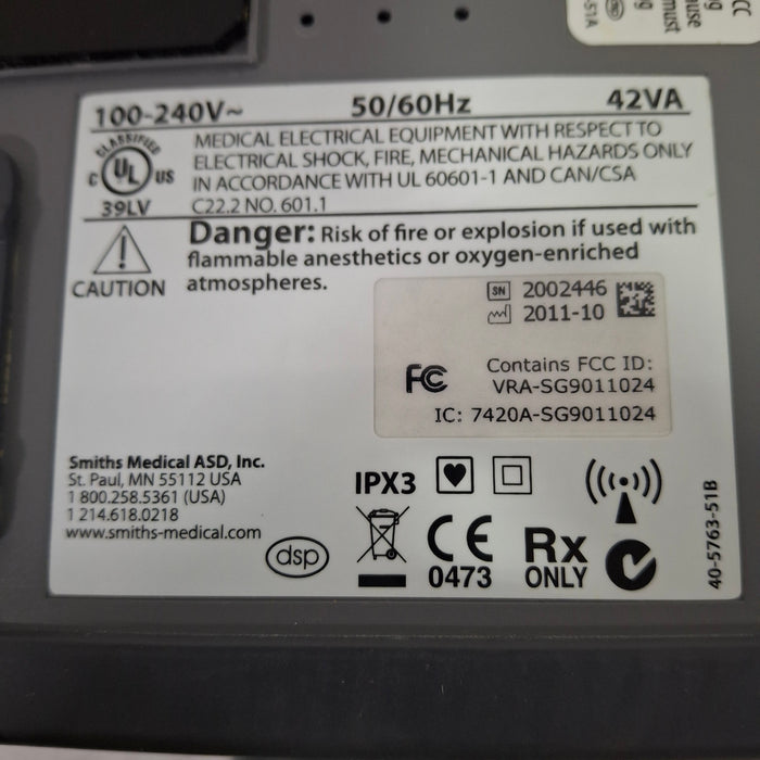 Smiths Medical Medfusion 4000 Syringe Infusion Pump