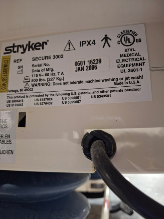 Stryker Secure II 3002 Hospital Bed