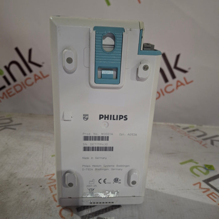 Philips M3001A-A01C06 Fast SpO2, NIBP, ECG, Temp, IBP MMS Module