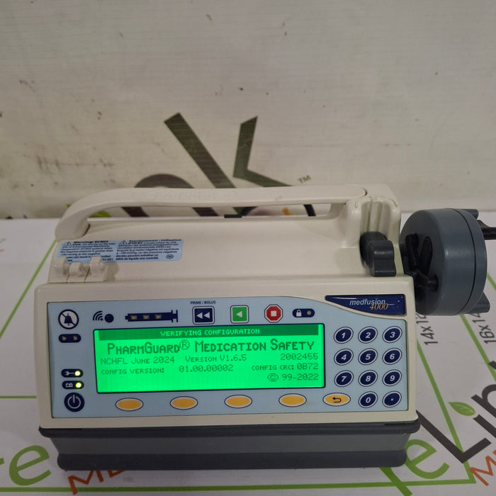 Smiths Medical Medfusion 4000 Syringe Infusion Pump