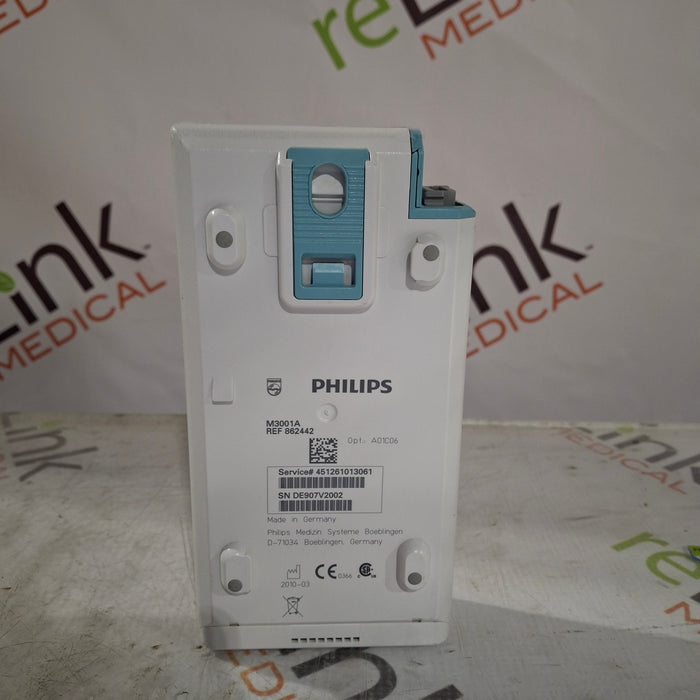 Philips M3001A-A01C06 Fast SpO2, NIBP, ECG, Temp, IBP MMS Module