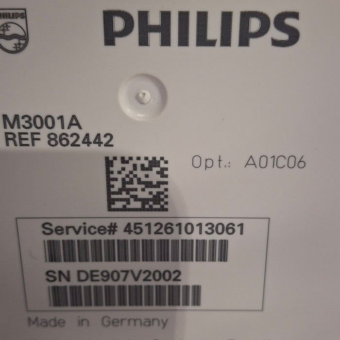 Philips M3001A-A01C06 Fast SpO2, NIBP, ECG, Temp, IBP MMS Module