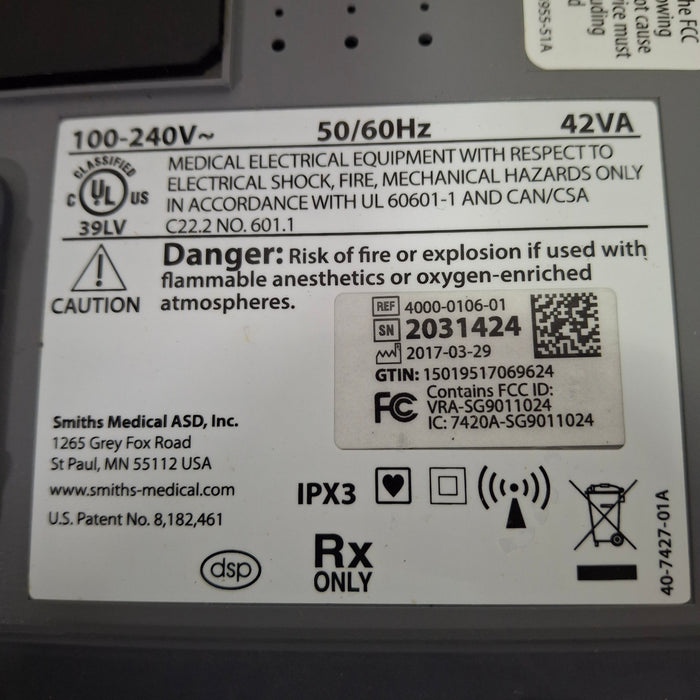 Smiths Medical Medfusion 4000 Syringe Infusion Pump