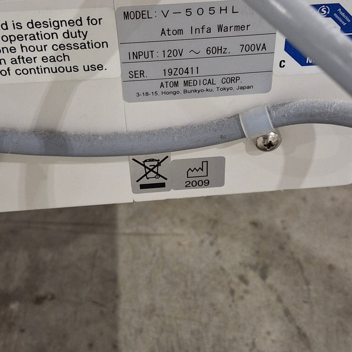 Atom Medical USA V-505 Infant Warmer