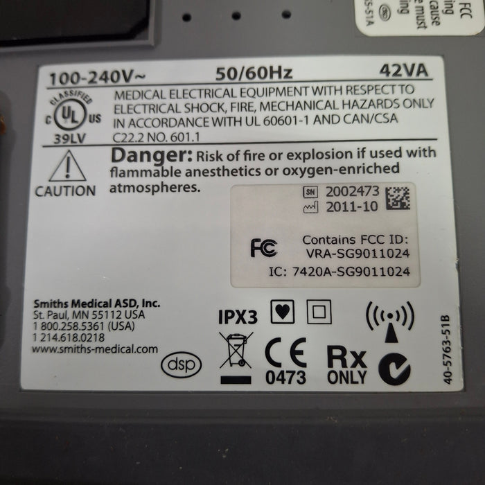 Smiths Medical Medfusion 4000 Syringe Infusion Pump
