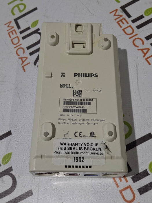 Philips M3001A-A04C06 OxiMax SpO2, NIBP, ECG, Temp, IBP MMS Module