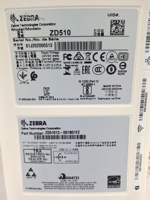 Zebra ZD510 Printer
