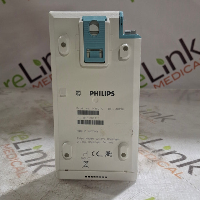 Philips M3001A-A01C06 Fast SpO2, NIBP, ECG, Temp, IBP MMS Module