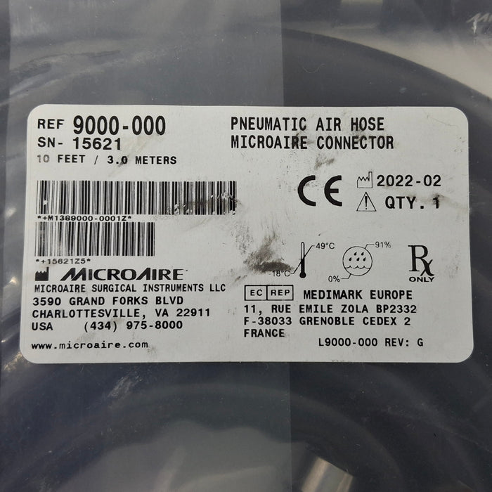 MicroAire 9000-000 Pneumatic Air Hose