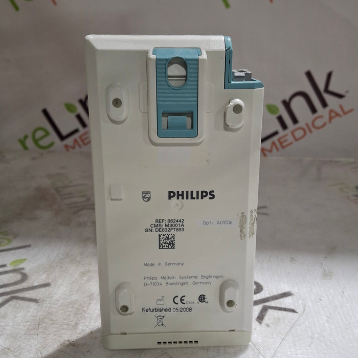 Philips M3001A-A01C06 Fast SpO2, NIBP, ECG, Temp, IBP MMS Module