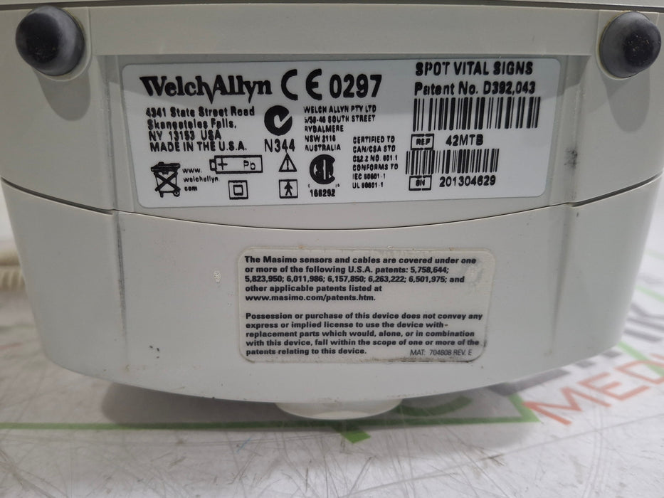 Welch Allyn Spot 420 - NIBP, Temp, Masimo SpO2 Vital Signs Monitor