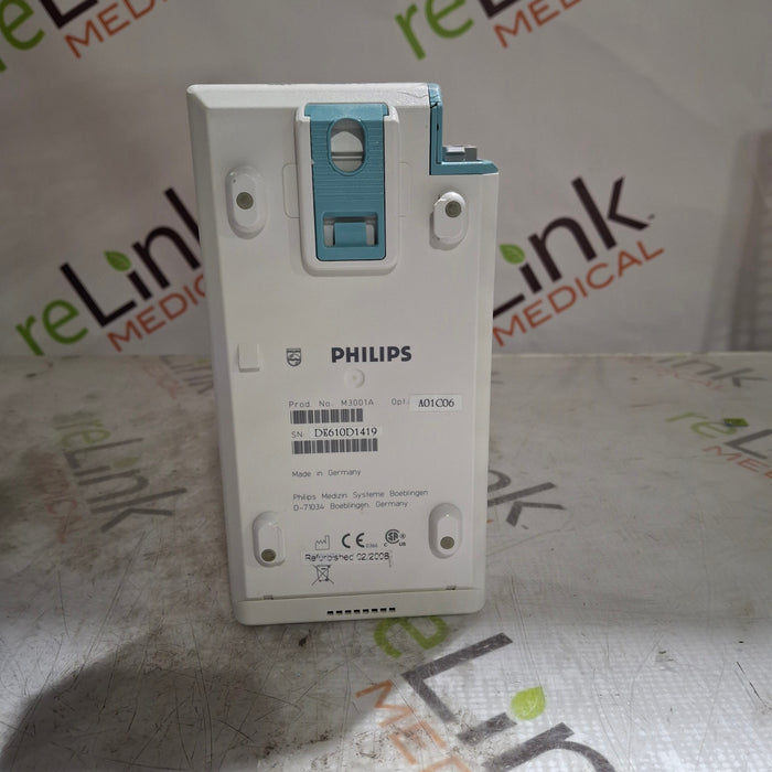 Philips M3001A-A01C06 Fast SpO2, NIBP, ECG, Temp, IBP MMS Module