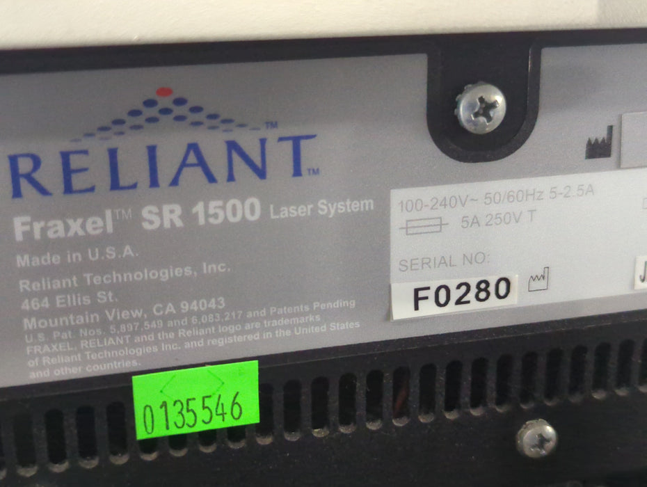 Zimmer Cryo 6 Chiller w/ Fraxel SR 1500 Laser System