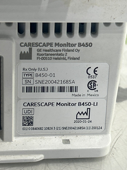 GE Healthcare Carescape B650 Critical Care Patient Monitor