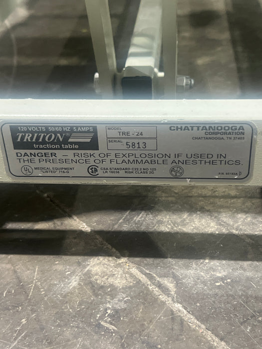 Chattanooga Group TRE-24 Triton Hi-Low Powered Treatment Table