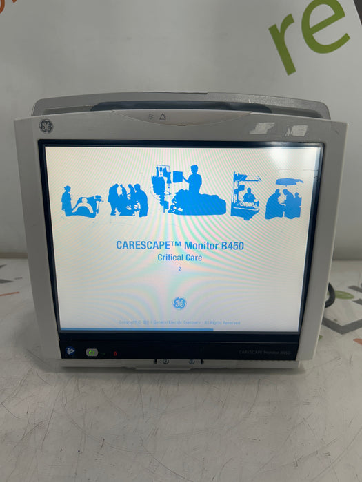 GE Healthcare Carescape B450 Critical Care Patient Monitor