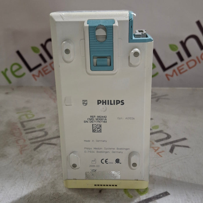 Philips M3001A-A01C06 Fast SpO2, NIBP, ECG, Temp, IBP MMS Module