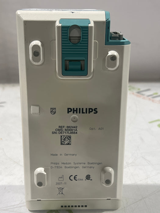 Philips M3001A-A01 Fast SpO2, NIBP, ECG MMS Module