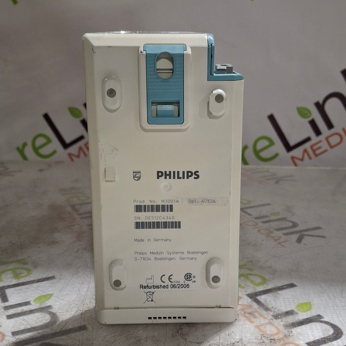Philips M3001A-A01C06 Fast SpO2, NIBP, ECG, Temp, IBP MMS Module