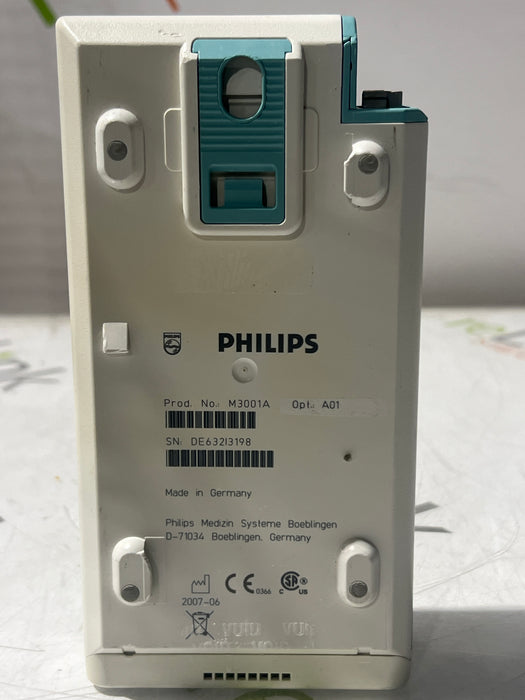 Philips M3001A-A01 Fast SpO2, NIBP, ECG MMS Module