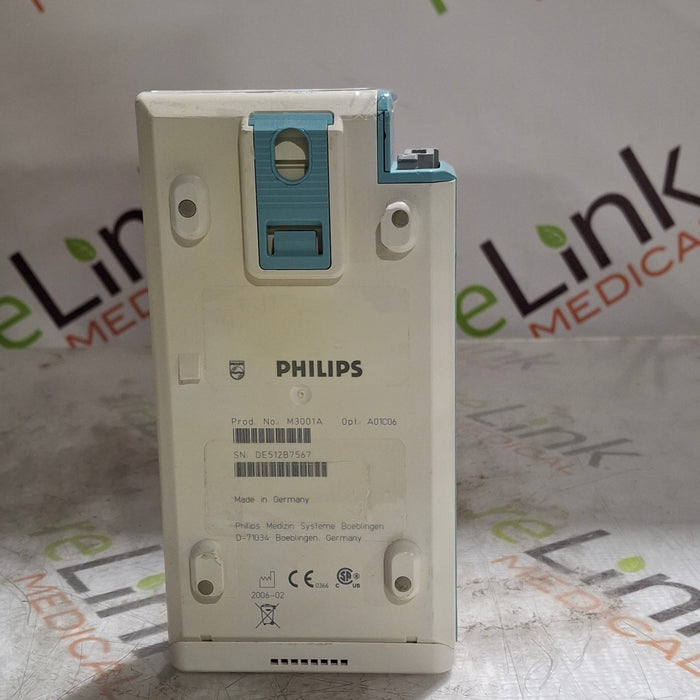 Philips M3001A-A01C06 Fast SpO2, NIBP, ECG, Temp, IBP MMS Module