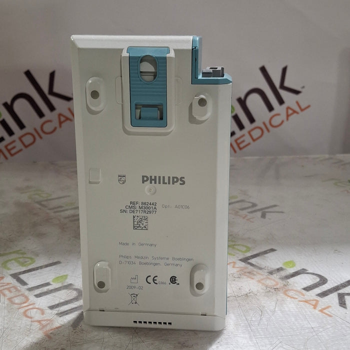 Philips M3001A-A01C06 Fast SpO2, NIBP, ECG, Temp, IBP MMS Module